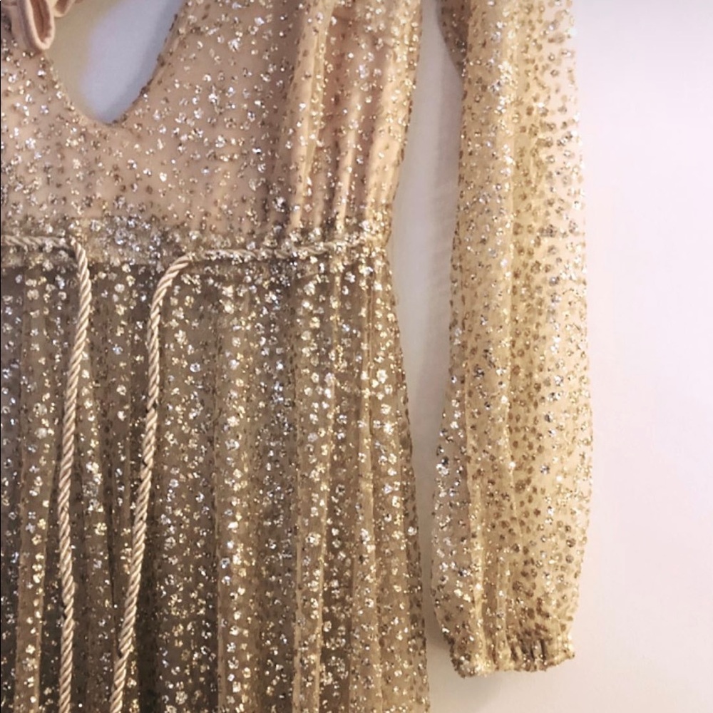 Luxe Gold sparkly dress.
